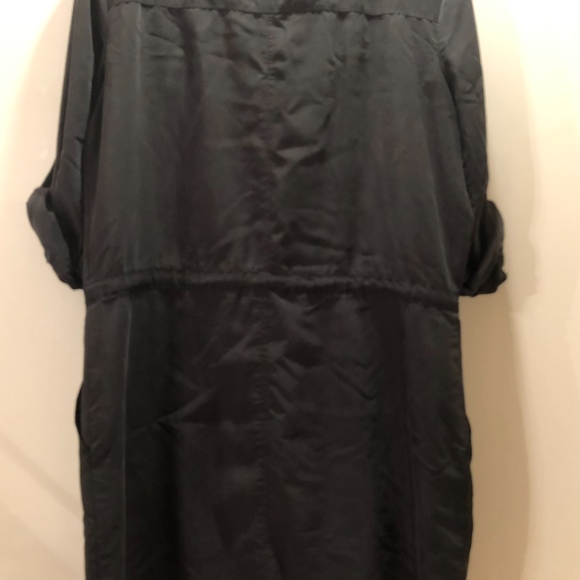 Dark grey button up work dress - Picture 3 of 4